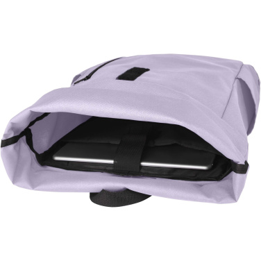 Logotrade reklaminės dovanos nuotrauka: Byron 15,6 colių GRS RPET susukama kuprinė 18L