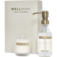 „Wellmark Discovery“ 250 ml muilo dozatoriaus ir 150 g kvapiųjų žvakių rinkinys