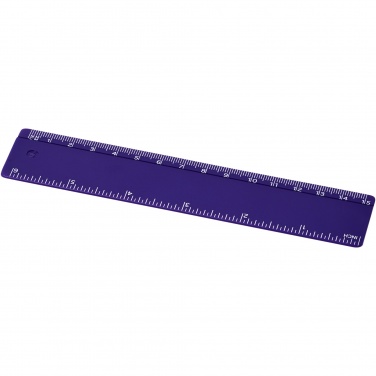 Logotrade biznesa dāvanas foto: Renzo 15 cm plastmasas lineāls