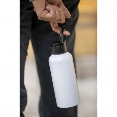 Logotrade logo dāvanas foto: Trinity 600 ml RCS sertificēta pārstrādāta alumīnija ūdens pudele ar RPET vāku
