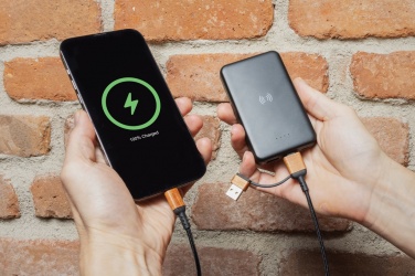 Logotrade ziemassvētku dāvanas foto: Ohaio RCS sertificēts otrreizēji pārstrādātas plastmasas 6-in-1 kabelis