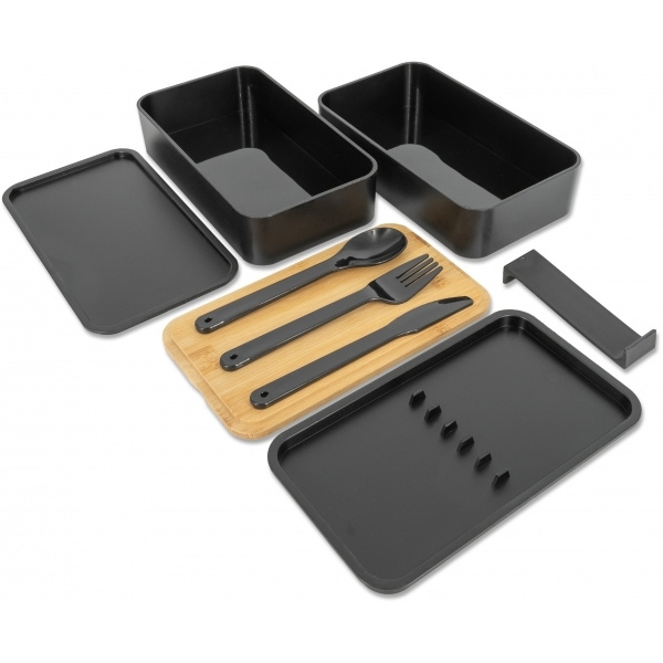 Logotrade korporatīvās dāvanas foto: Pusdienu kaste PESCARA