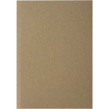 Logotrade logo dāvanas foto: Novella Austen A5 pārstrādāta mīksto vāku kraft burtnīca - 50 loksnes 