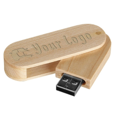 Logotrade korporatīvās dāvanas foto: Koka USB zibatmiņa