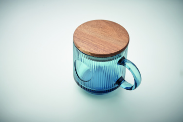 Logotrade Ideja dāvanas foto: Rievota stikla krūze 300ml