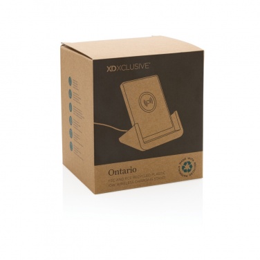 Логотрейд pекламные подарки картинка: Подставка Ontario RCS из переработанного пластика 10 Вт