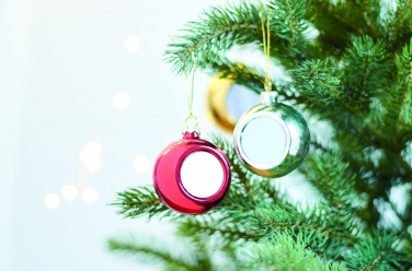 Логотрейд pекламные подарки картинка: Елочный шар под сублимацию