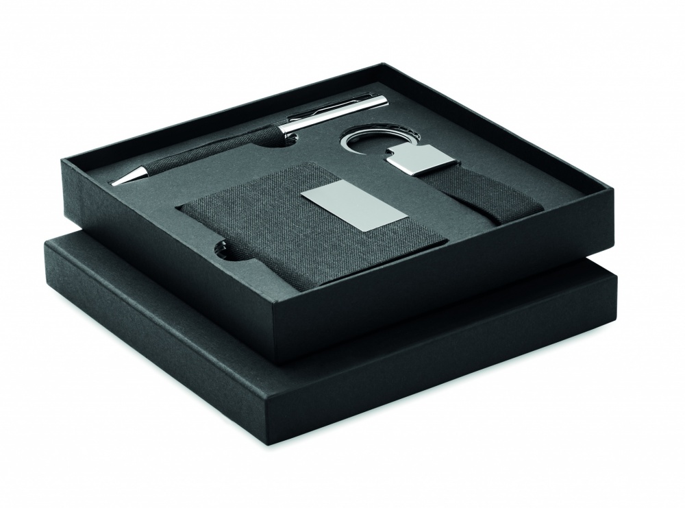 Лого трейд pекламные cувениры фото: 3-компонентный подарочный набор в подарочной коробке с возможностью индивидуальной печати