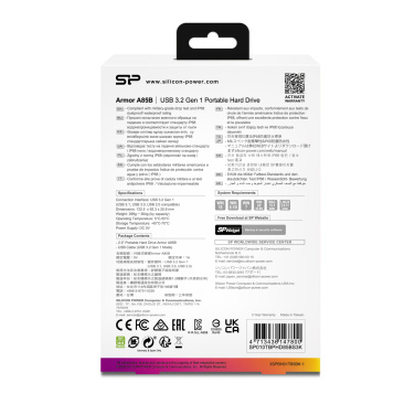 Логотрейд бизнес-подарки картинка: Жесткий диск Silicon Power Armor A85