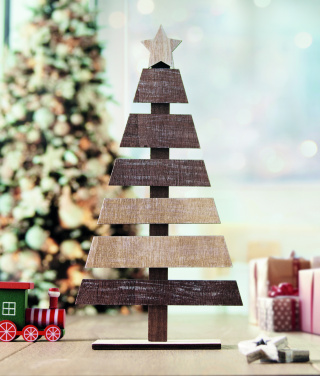 Логотрейд бизнес-подарки картинка: Wooden Christmas tree