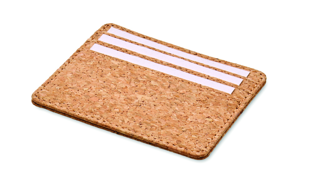 Лого трейд бизнес-подарки фото: Cork cardholder with RFID