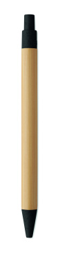 Логотрейд бизнес-подарки картинка: Push button ball pen in bamboo