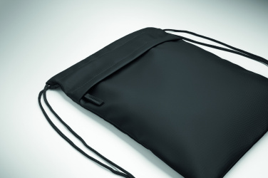 Логотрейд pекламные подарки картинка: Drawstring bag in 600D RPET