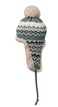 Лого трейд pекламные cувениры фото: Knitted beanie with ear flap