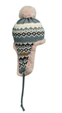 Логотрейд pекламные подарки картинка: Knitted beanie with ear flap