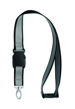 Лого трейд бизнес-подарки фото: Reflective RPET lanyard