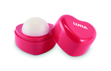 Лого трейд бизнес-подарки фото: Heart shape vegan lip balm