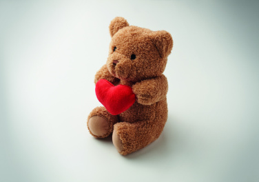 Лого трейд pекламные подарки фото: Teddy bear with heart 23cm