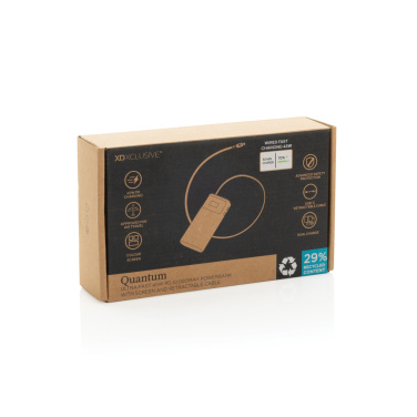 Лого трейд бизнес-подарки фото: Сверхбыстрый внешний аккумулятор Quantum RCS PD45W 10000 мАч с экраном