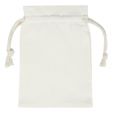 Logotrade profilprodukter bild: Denise hopprep i trä i bomullspåse