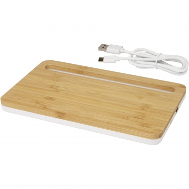 Logotrade kampanjprodukter bild: Medake 10 W trådlös bambu-laddare