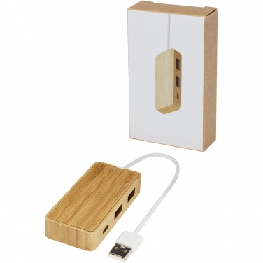 Logotrade reklamprodukter bild: Tapas USB-hubb av bambu