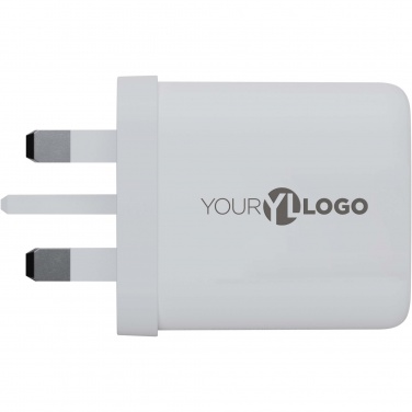 Logotrade reklamprodukter bild: Xtorm XEC067G GaN² Ultra 67 W väggladdare – kontakt för Storbritannien