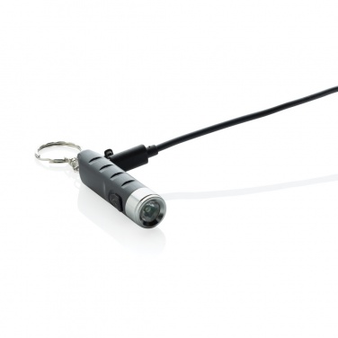 Logotrade kampanjprodukter bild: Globix RCS USB-laddningsbar nyckelringslampa