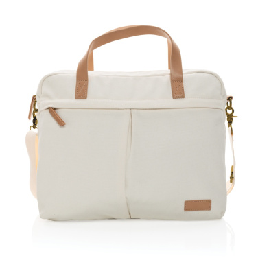 Logotrade profilprodukter bild: Impact AWARE™ laptopväska i 16 oz. återvunnen canvas