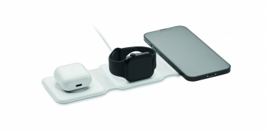 Logotrade reklamprodukter bild: Vikbar laddningsstation 15W