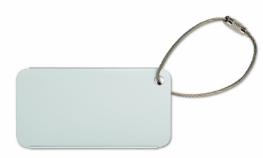 Logotrade reklamprodukter bild: Bagage-etikett i aluminimum