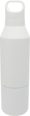 Logotrade kampanjprodukter bild: Odessy 600 ml RCS-certifierad isolerad flaska av återvunnet rostfritt stål med 300 ml mugg