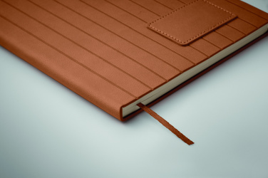 Logotrade reklamprodukter bild: A5 anteckningsbok i smokey PU