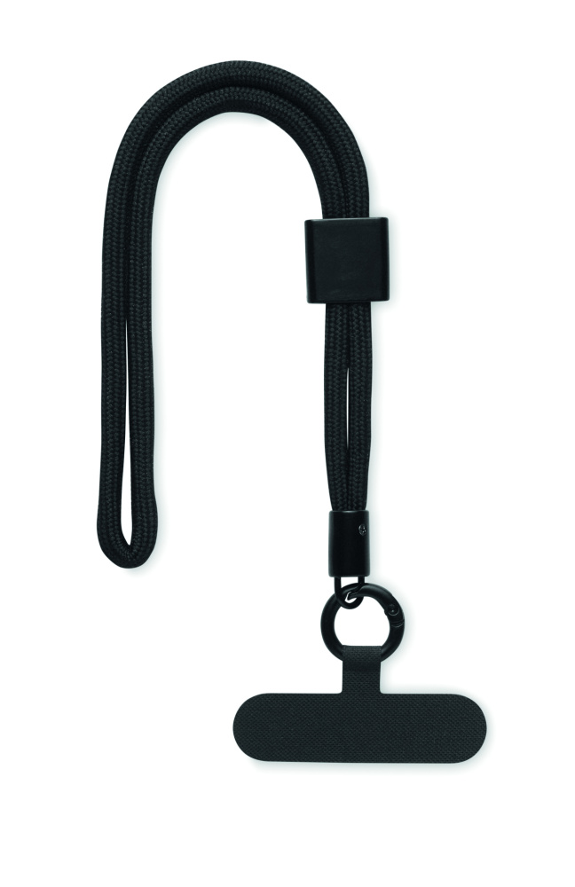 Logotrade reklamprodukter bild: Handledsband telefon i RPET