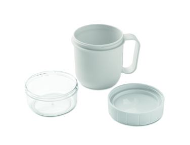 Logotrade presentreklam bild: On the go-mugg i PP 450 ml