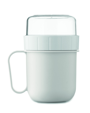 Logotrade profilprodukter bild: On the go-mugg i PP 450 ml