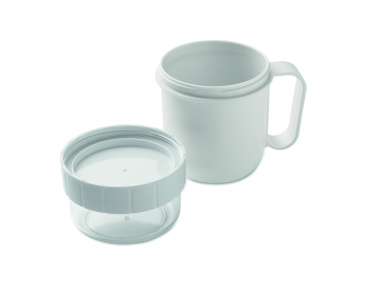 Logotrade profilprodukter bild: On the go-mugg i PP 450 ml