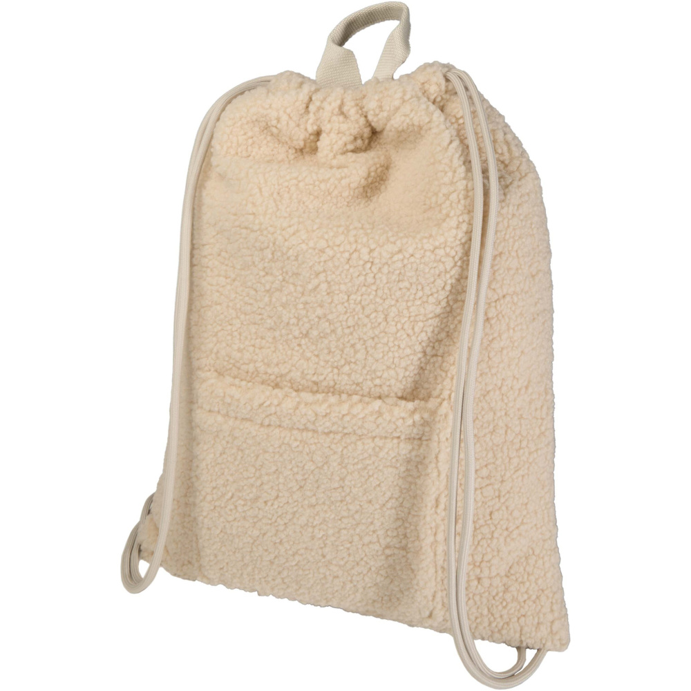 Logotrade profilprodukter bild: Bear ryggsäck med dragsko av GRS-certifierat återvunnet sherpa-material, 9 l