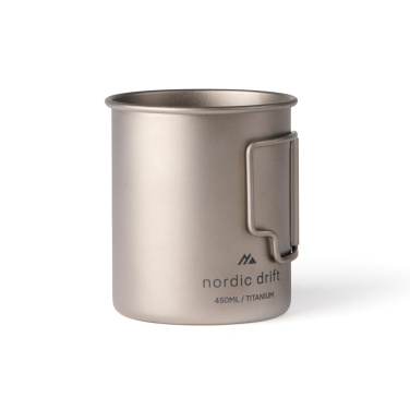 Logotrade reklamprodukter bild: Nordic Trail ultralätt titaniummugg 450 ml